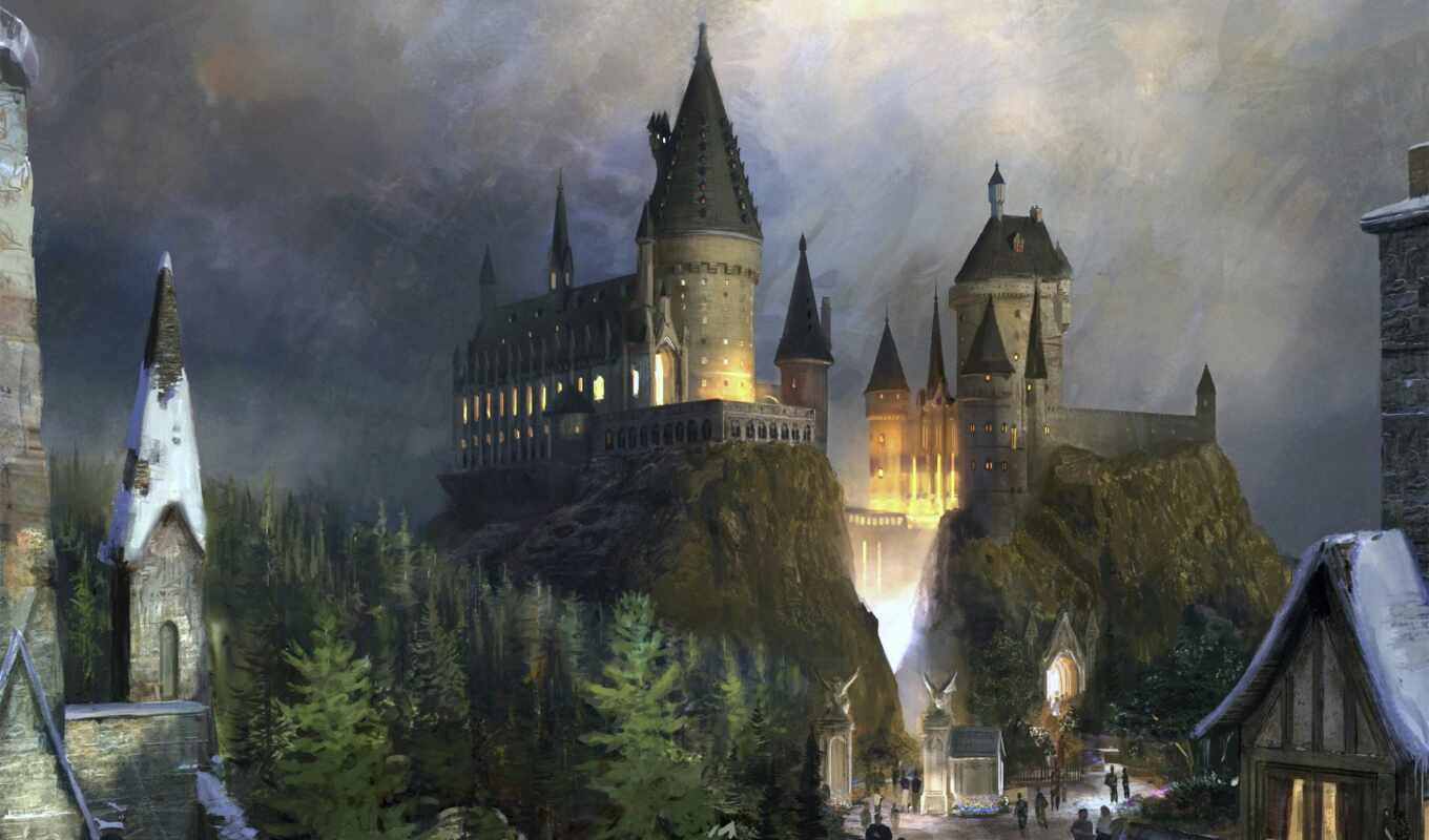 фантастика, castle, замки, поттер, gary, hogwarts