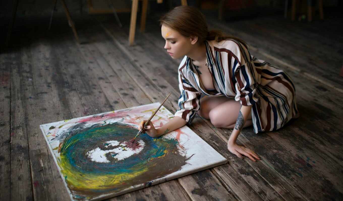 girl, paint, hobby, deck, anastasia, brush, the tool, editor, the president, decree, ukrainya