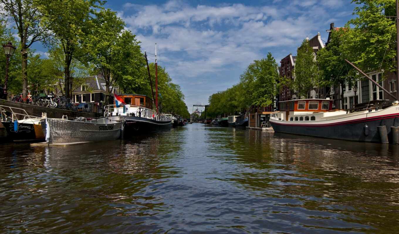 город, amsterdam, canal, pxamsterdam