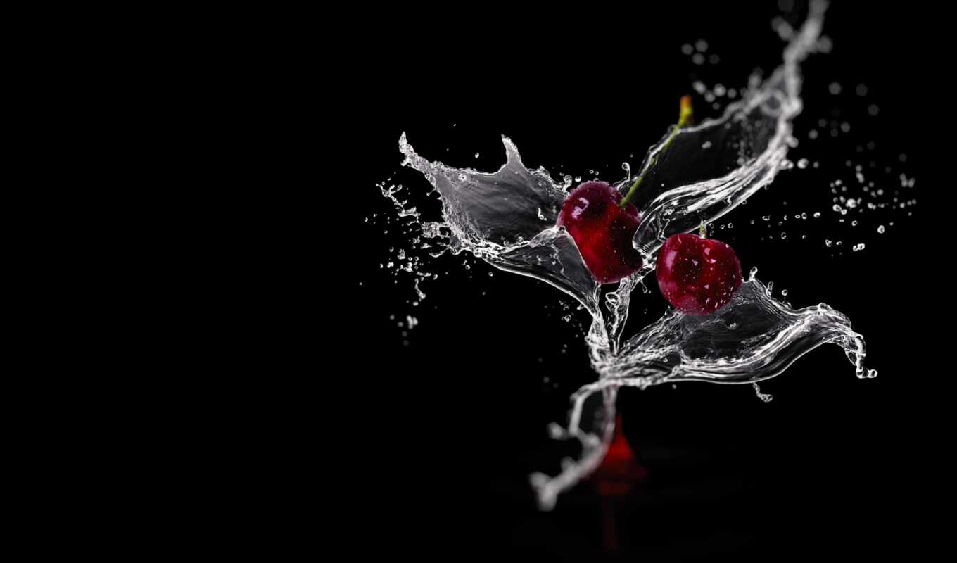water, cherry