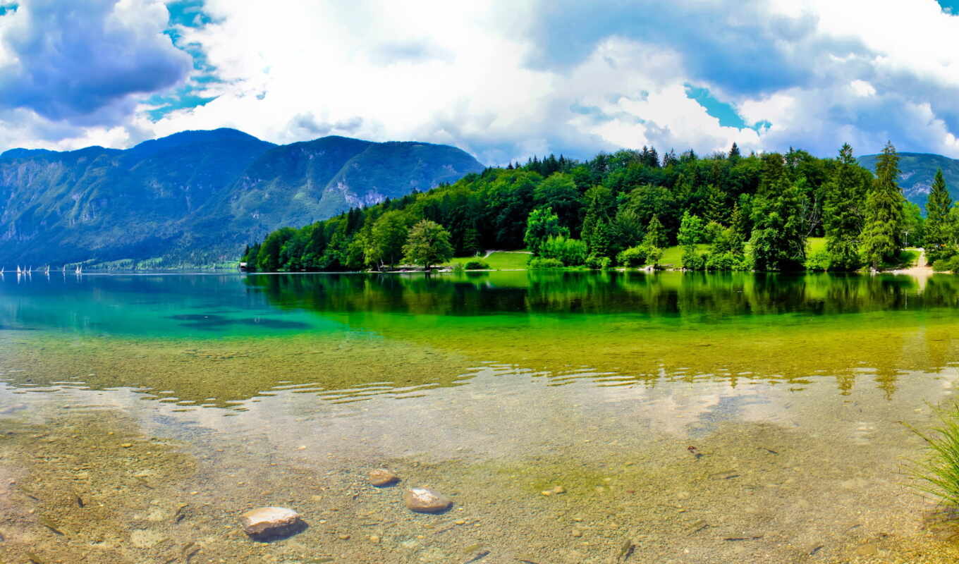 природа, summer, река, slovenia, горы