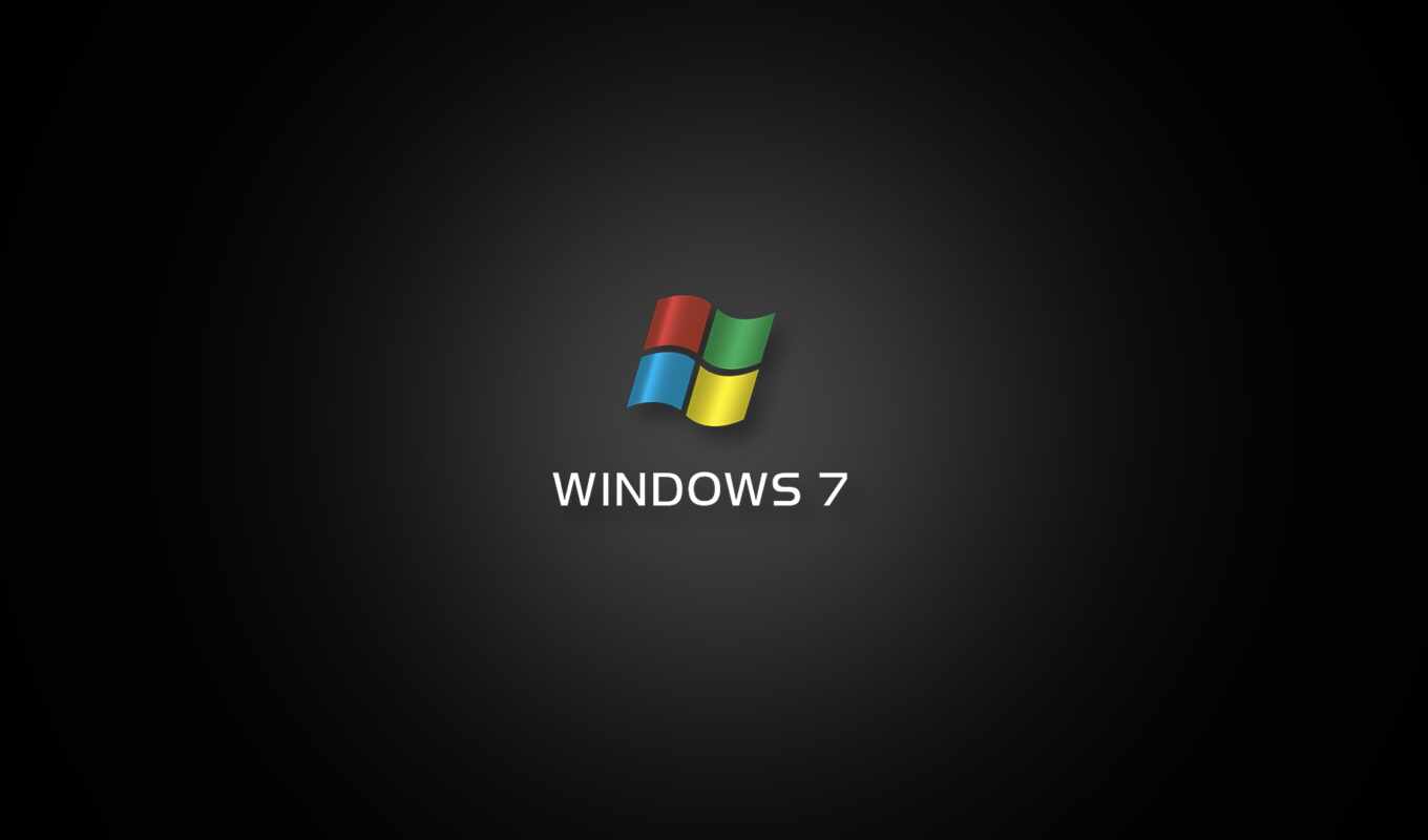 ,win7, logo, black, windows