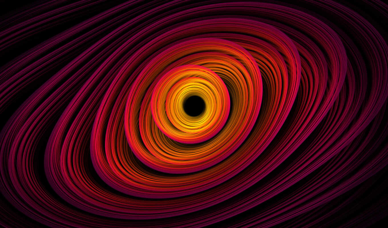 abstract, circle, space, pink, screen, orange, yellow, the orbit, abstract, background
