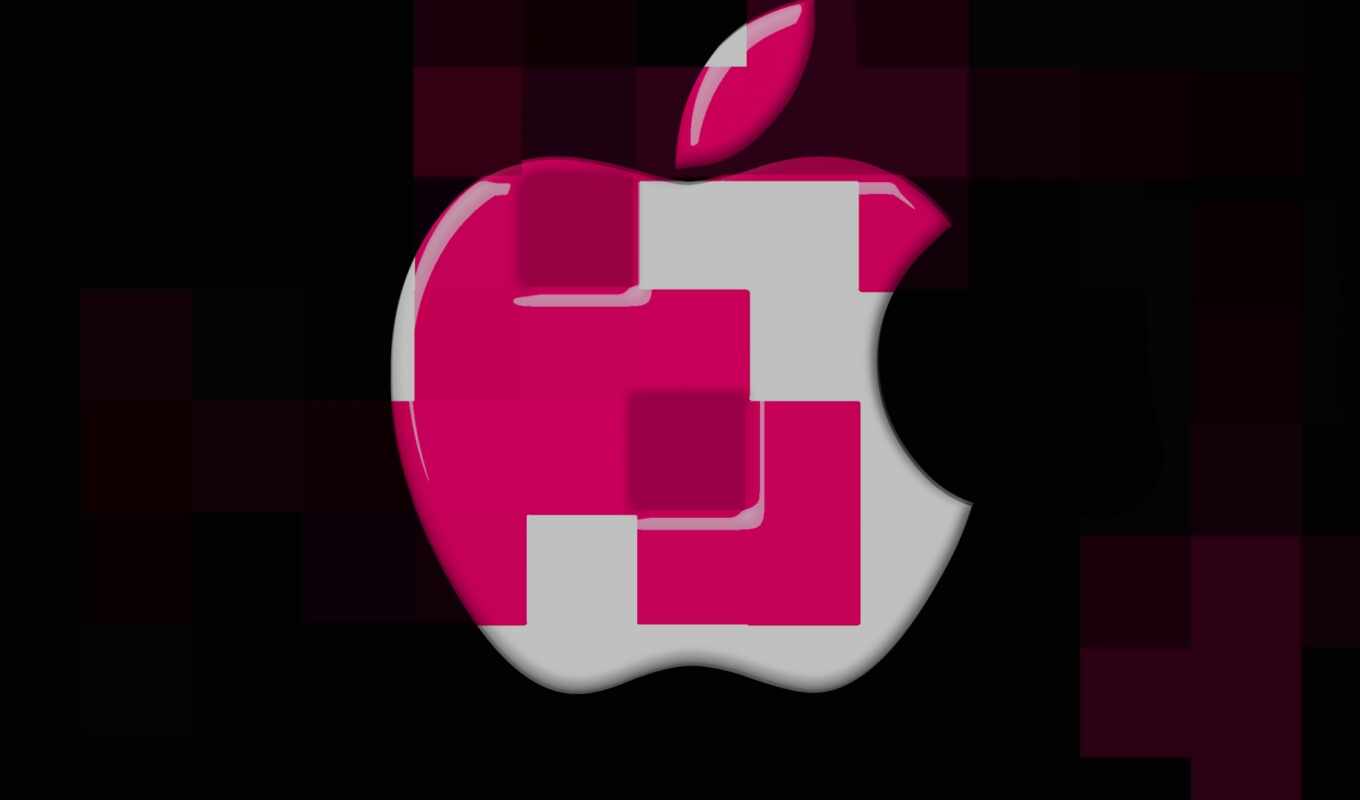 desktop, apple, mac, blue, cubes, pink, how