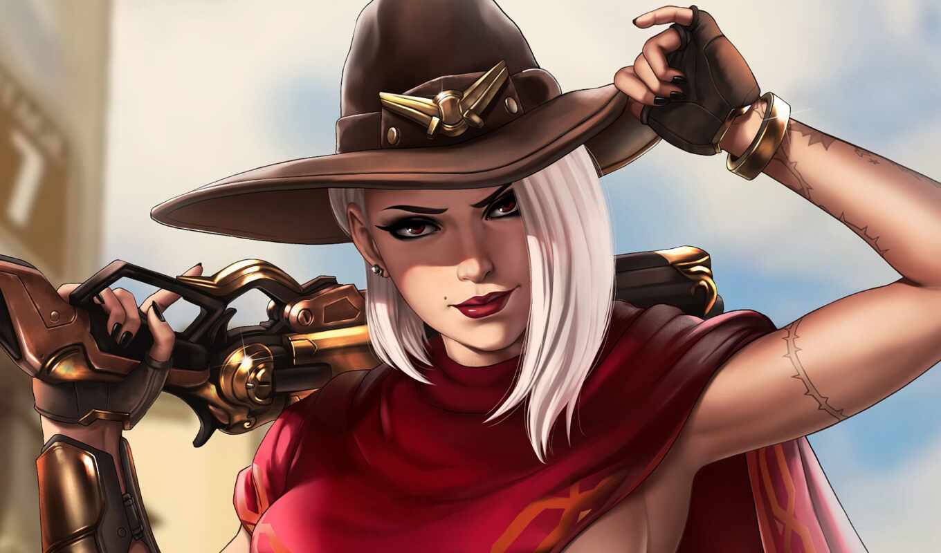 art, girl, game, gallery, fan, art, drawing, except, overwatch, ashe