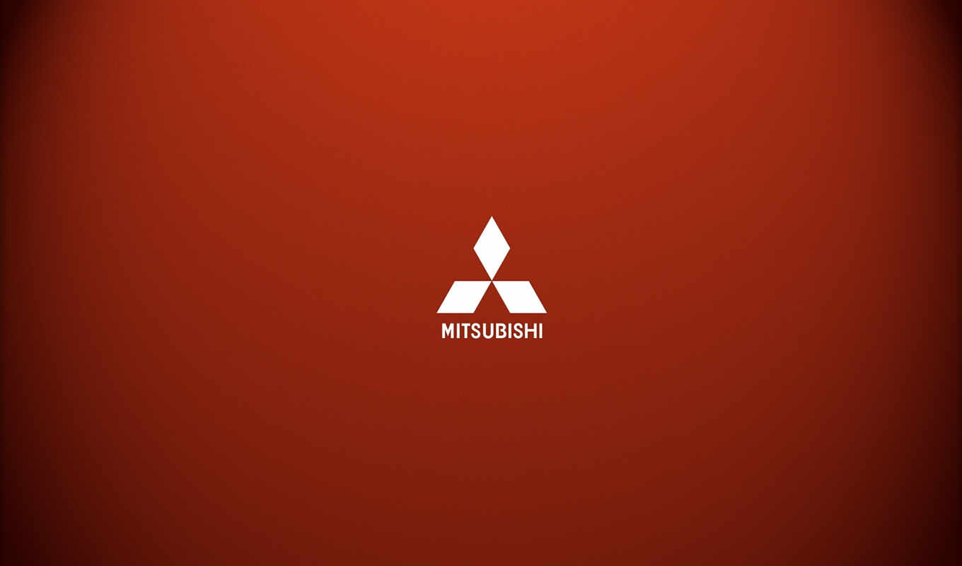 red, mitsubishi, минимализм, лого