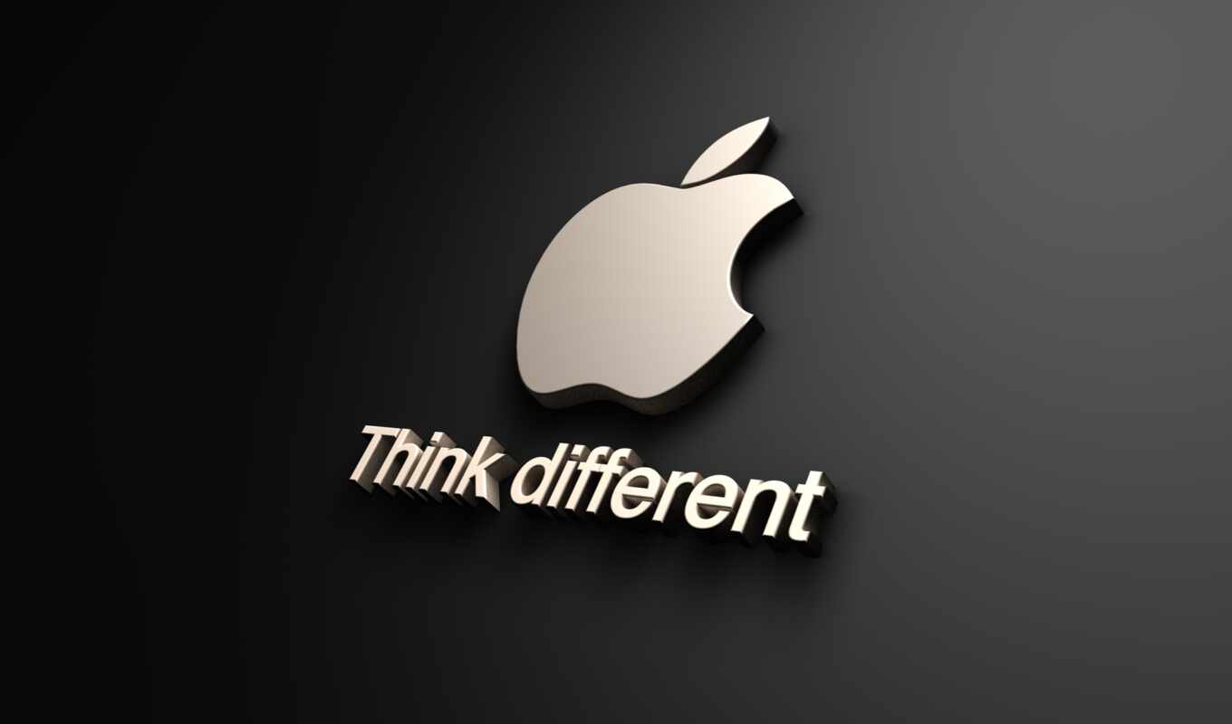 apple, think, категория, different, бренды, logos