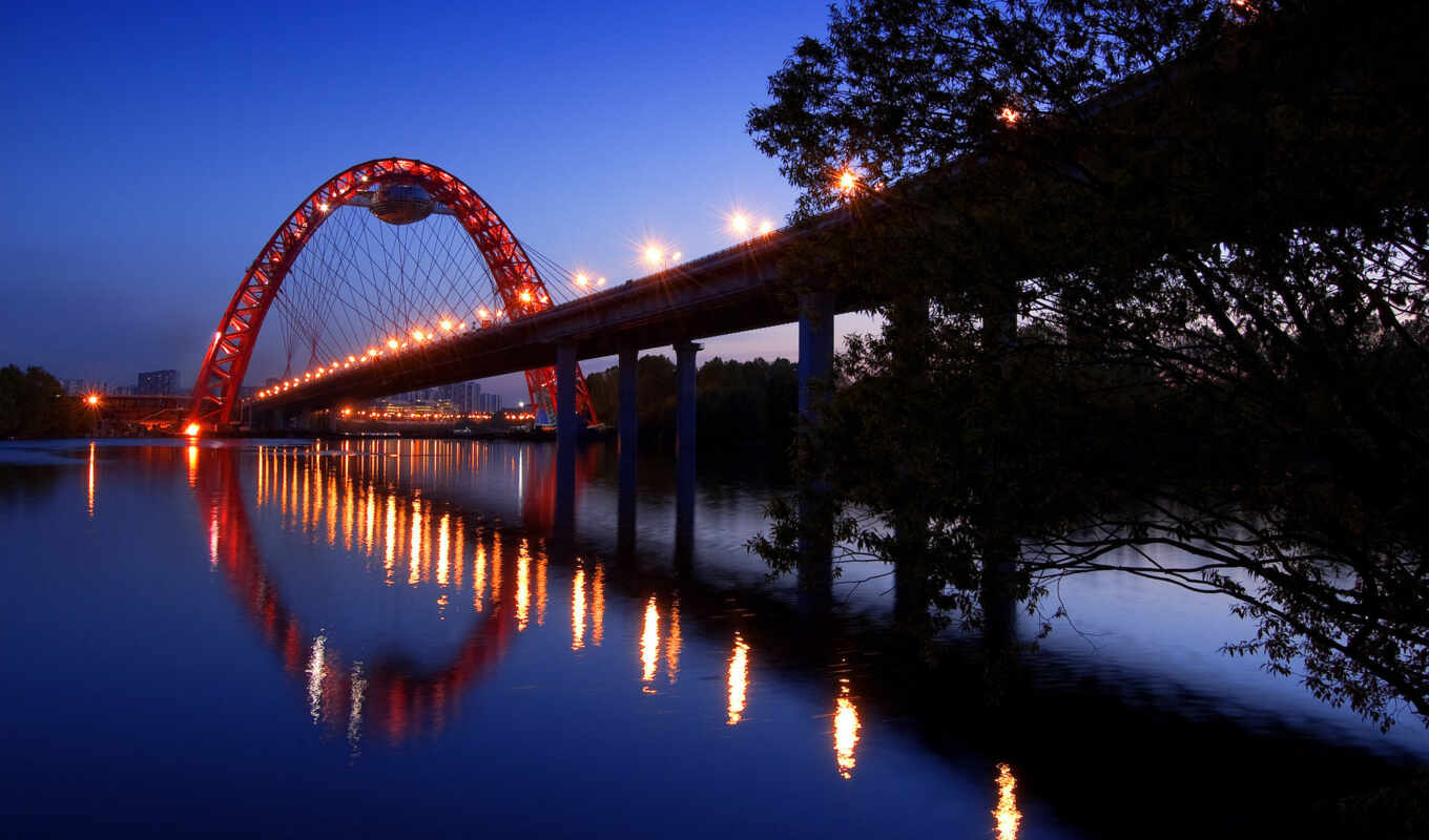 мост, москва, picturesque