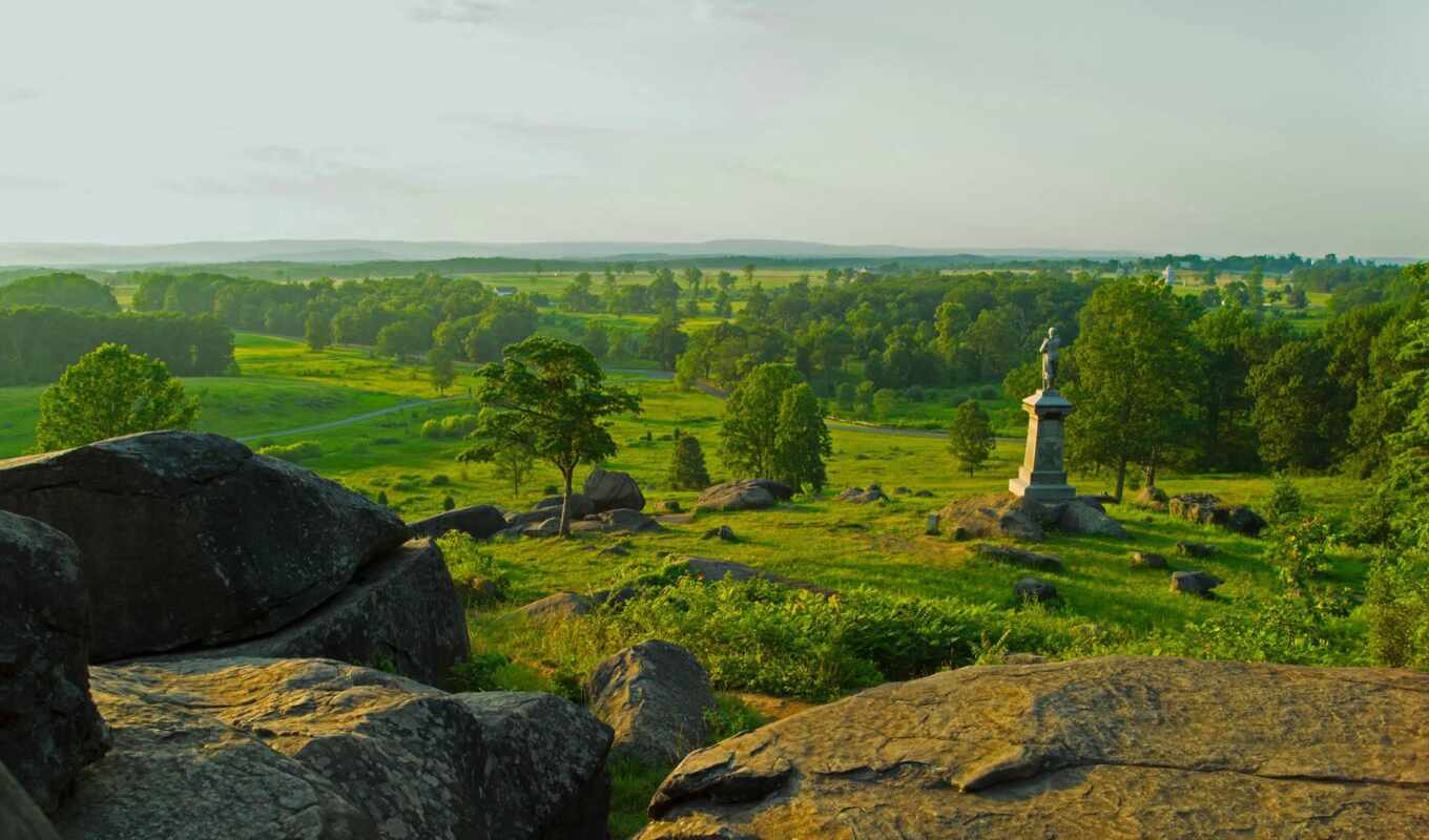 военный, памятник, gettysburg