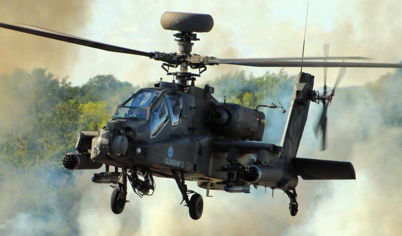 helicopter, apache, ah