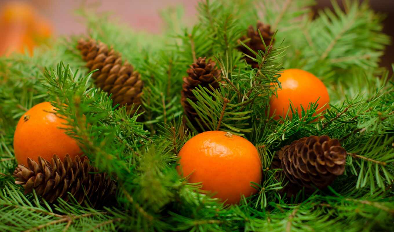 christmas, tapety, jednym, оранжевый, pulpit, mandarin, pulpicie, kliknięciem, które, owoce, jako-cus