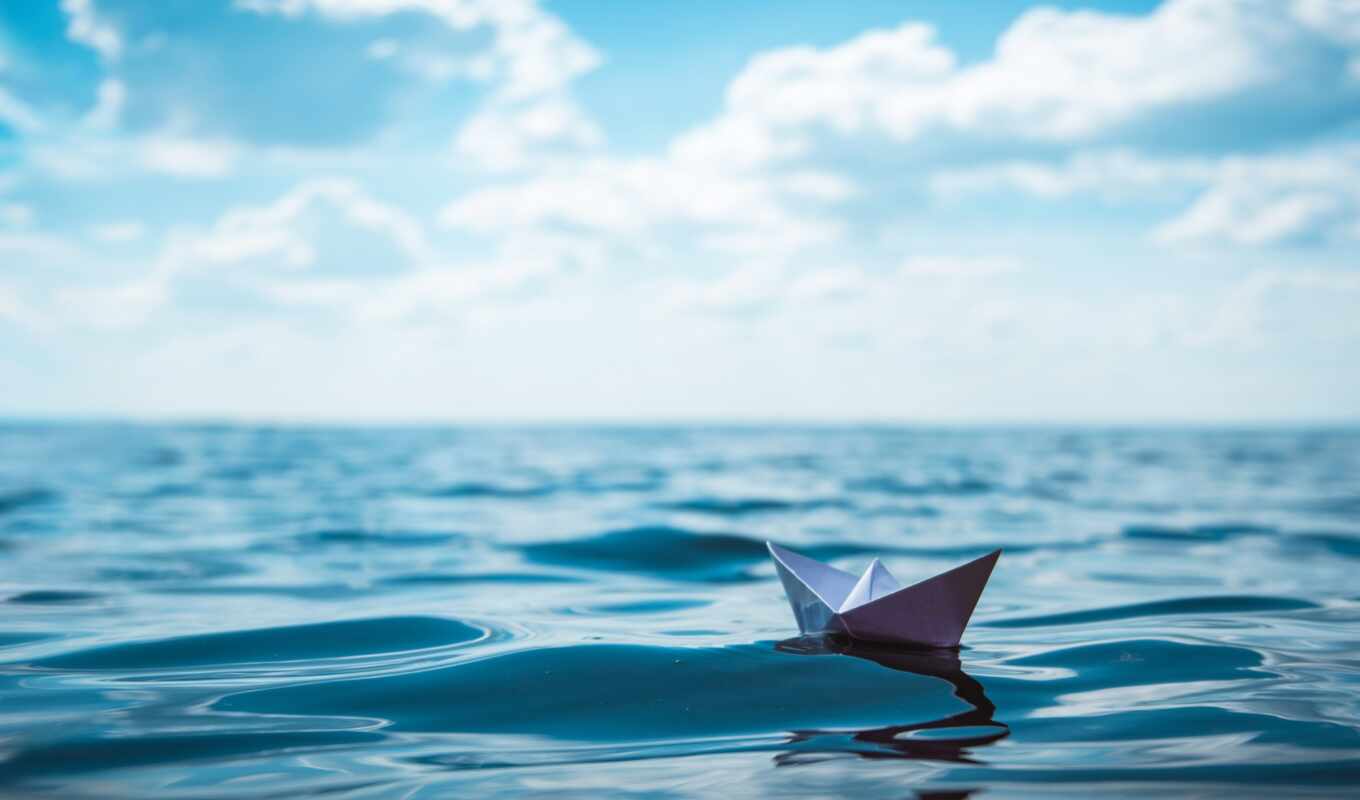 ship, sea, a boat, joy, healthy, calmness, paper, origami, sail, royalty, wellness