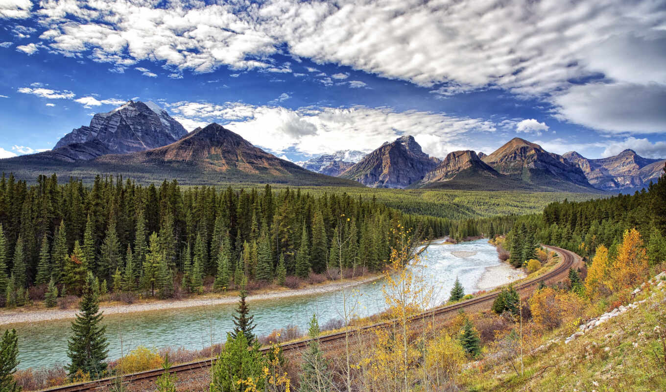природа, небо, фото, desktop, free, изображение, тематика, канада, scenery, mountains