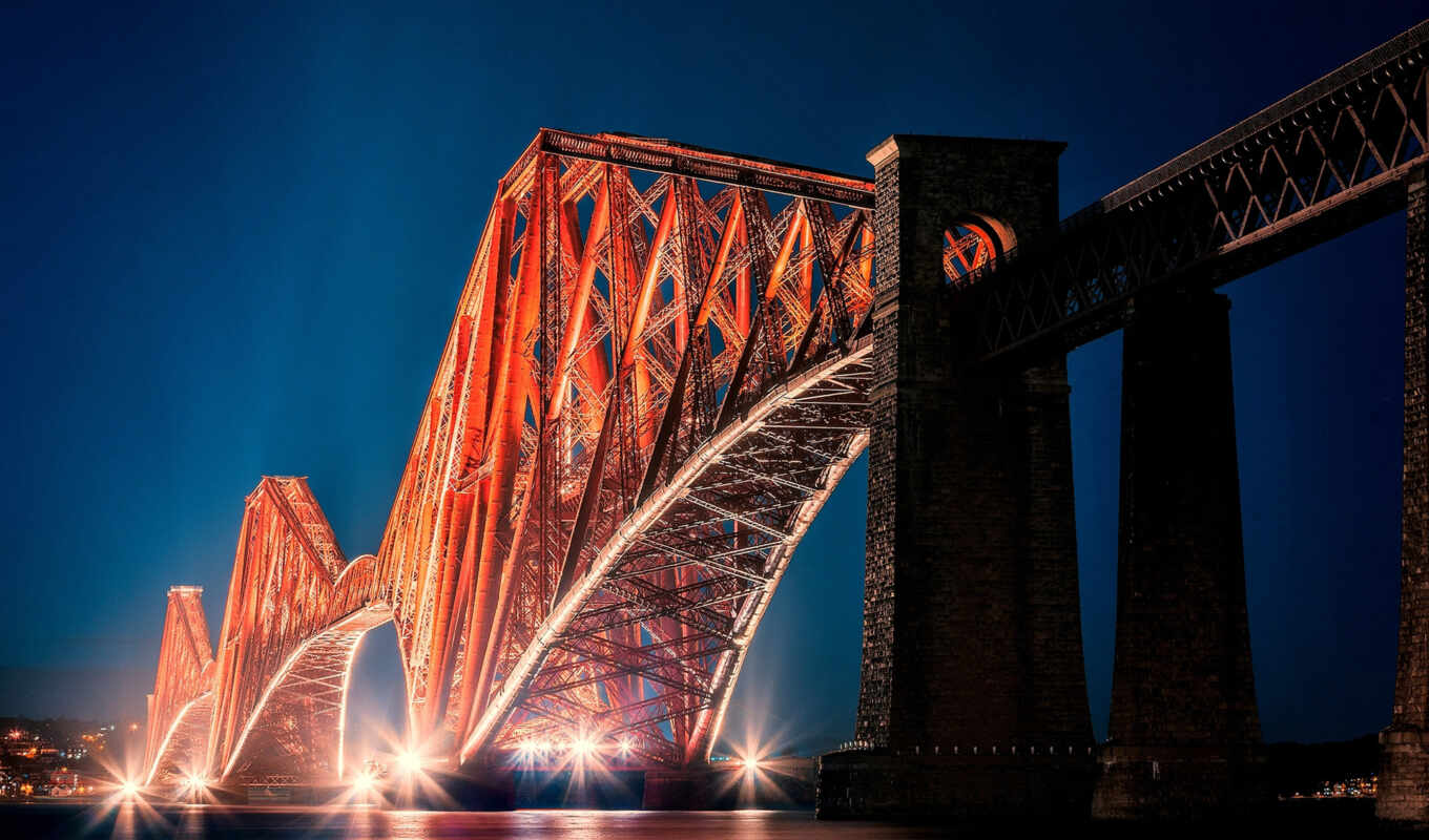 Bridge, dog, other, scotia, Edinburgh, landmark