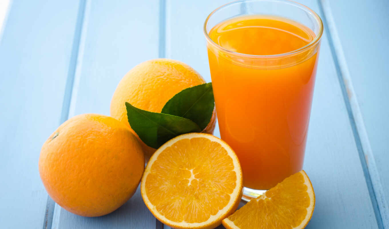 glass, fresh, orange, juice