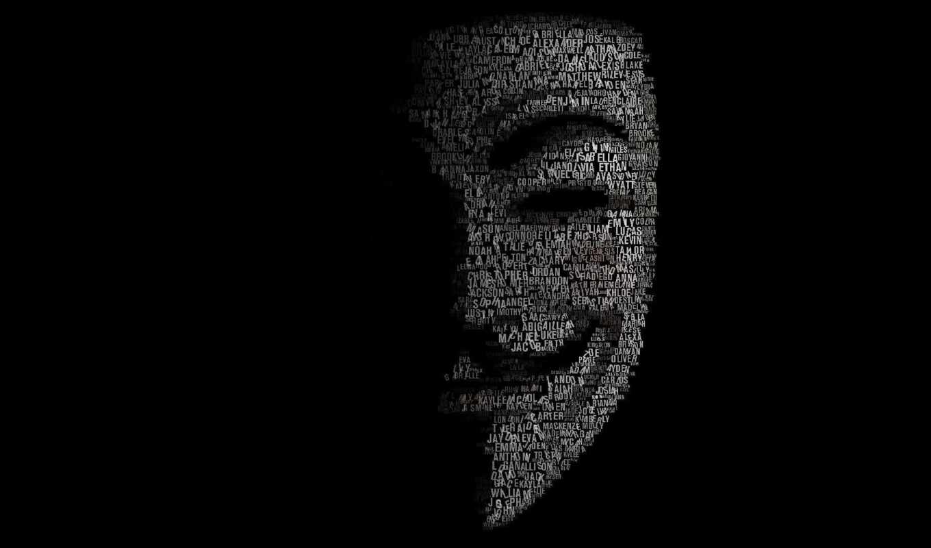 графика, маска, anonymous, анонимы