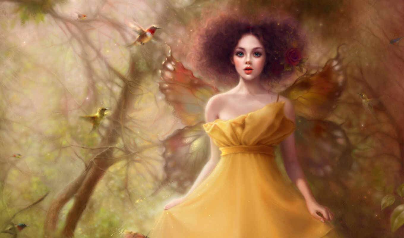 best, background, girls, girl, fantasy, skirt, yellow, butterflies, messages, fantasy, butterfly, wings, fairy, similar, fairy tale
