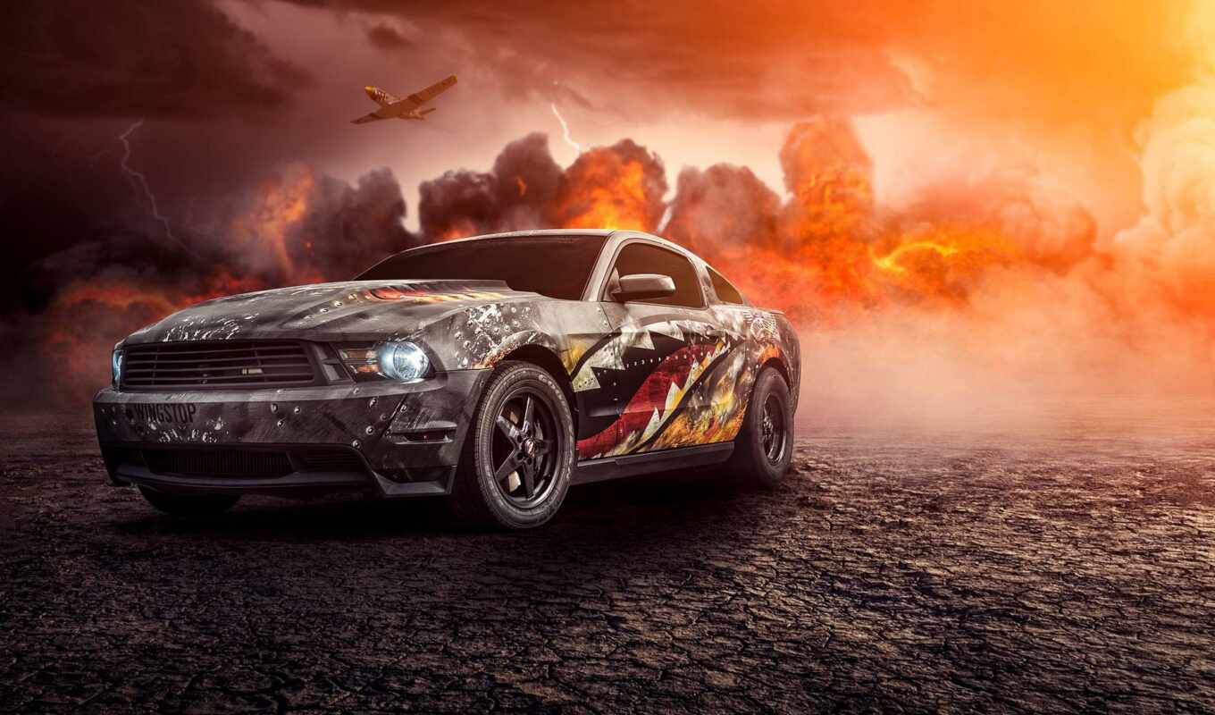 фронтовой, car, ford, mustang, turbo, muscle, merch