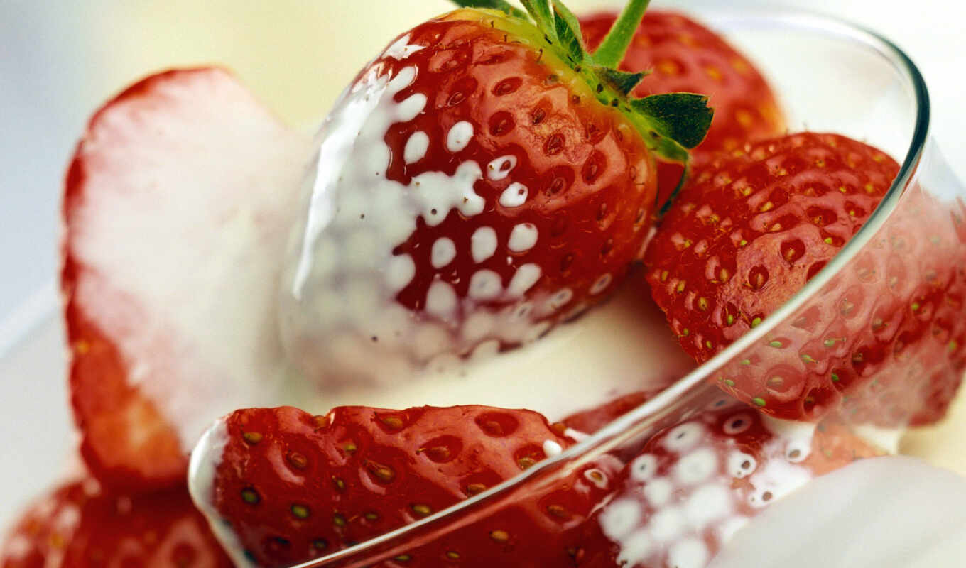 meal, ice cream, strawberry