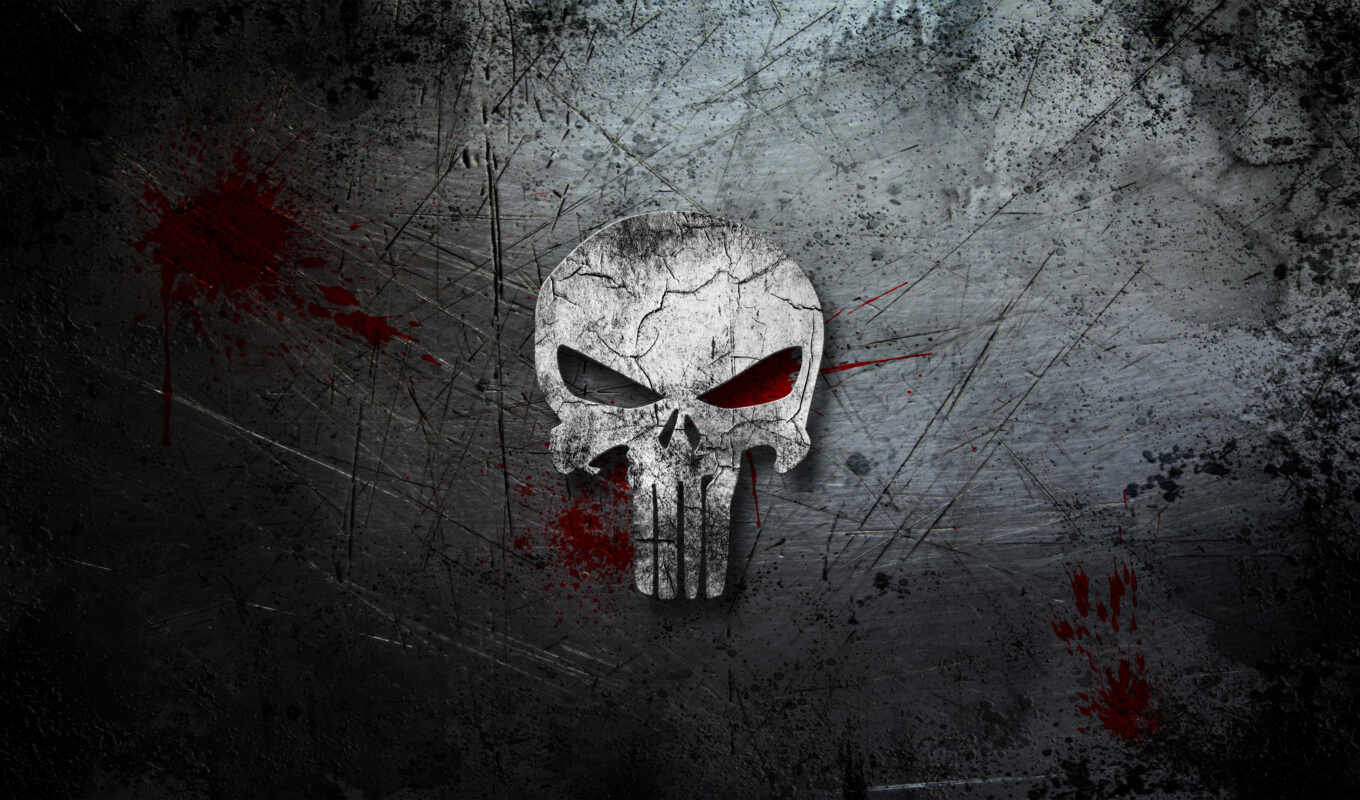 logo, The punisher, skull