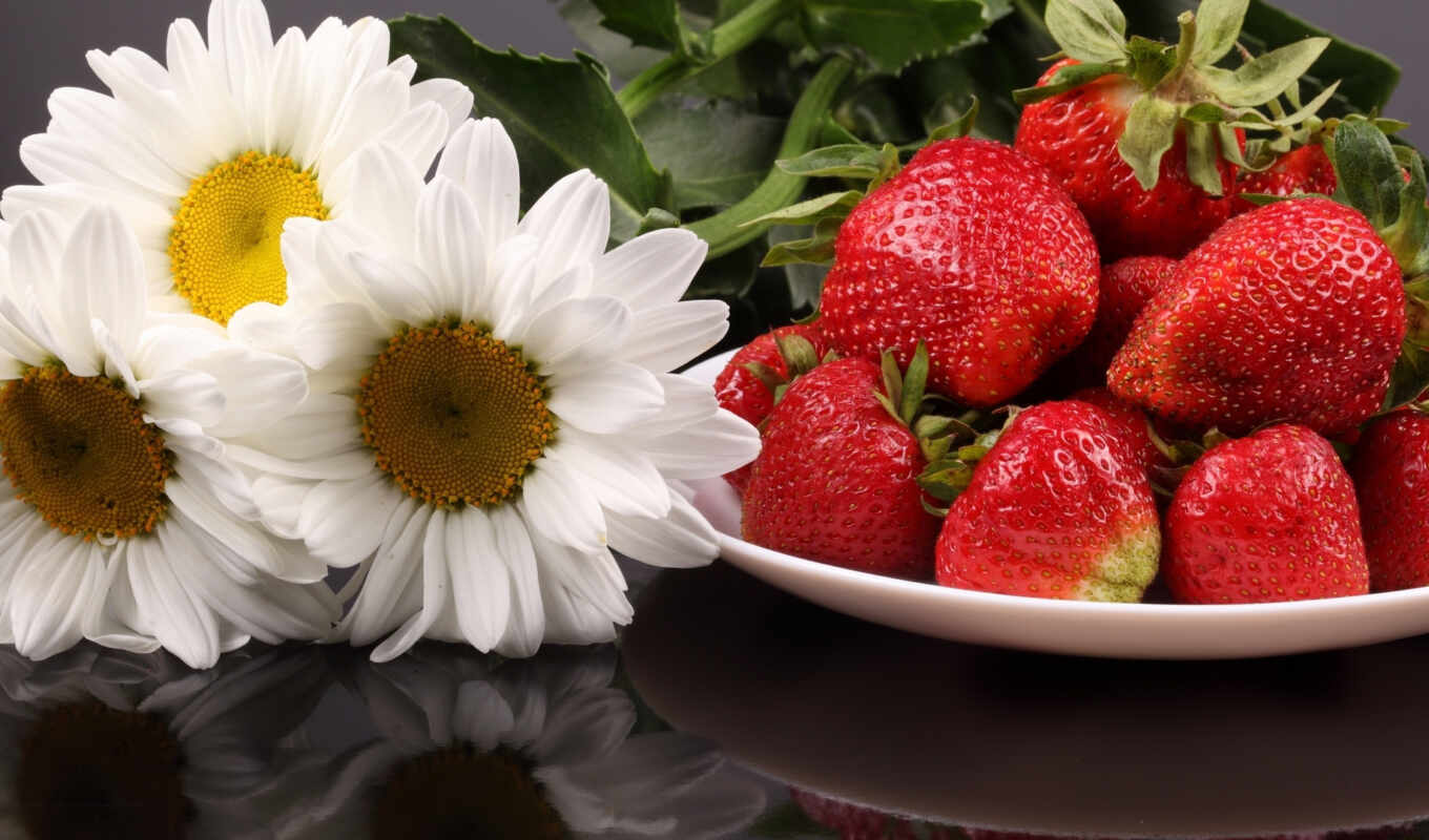цветы, summer, плод, клубника, product, ягода, nutrition