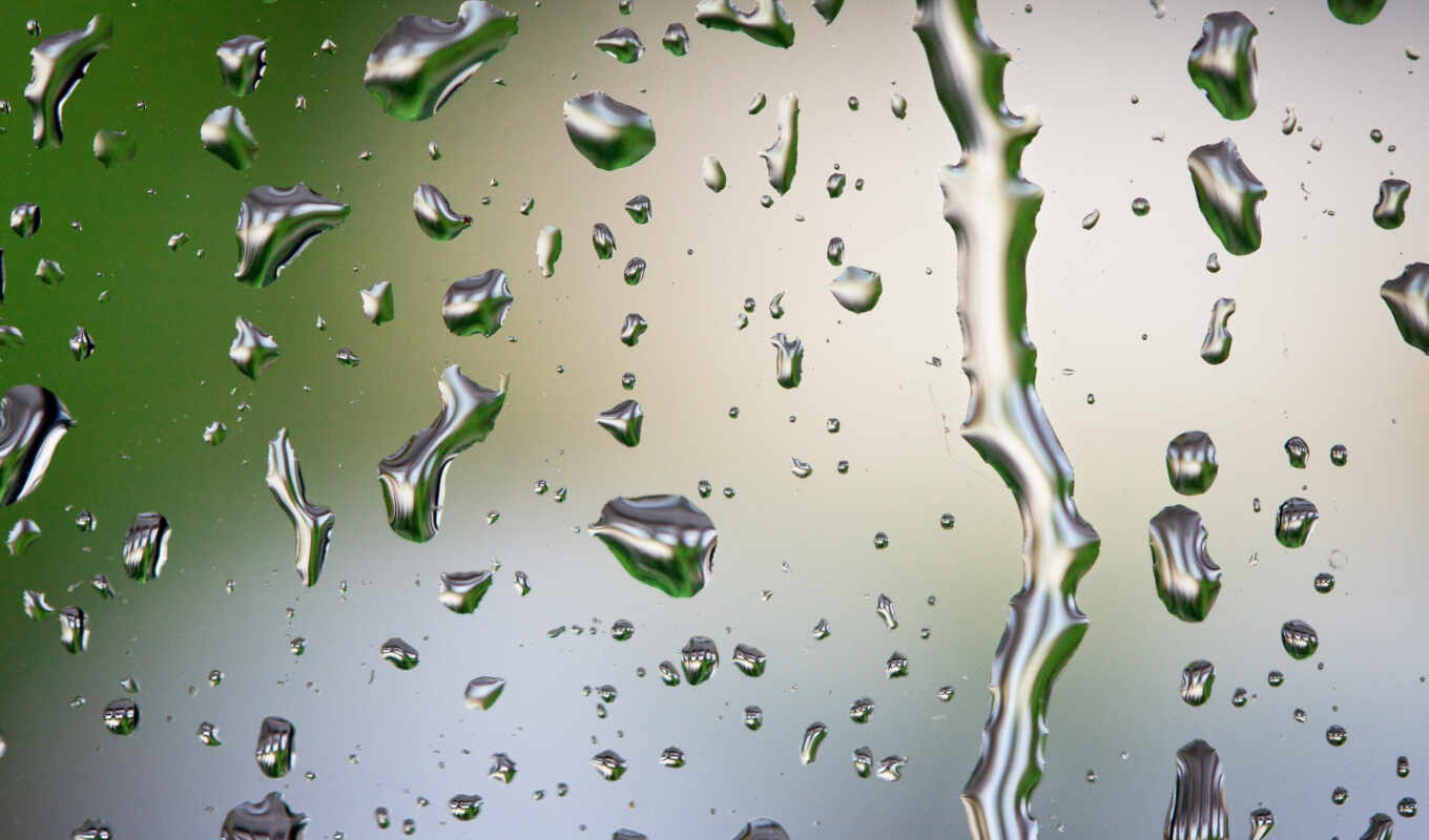 glass, drops, rain