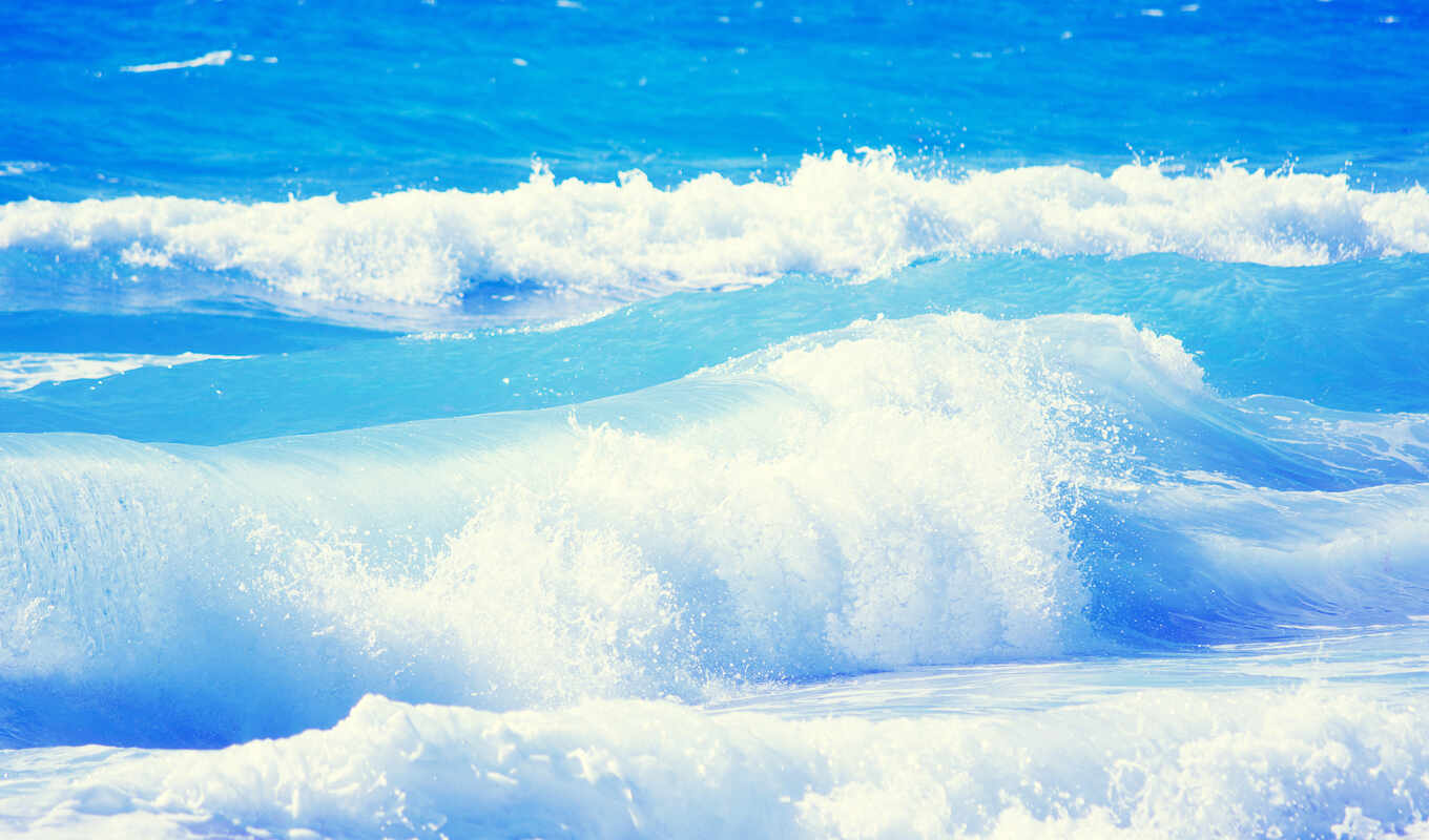 природа, water, море, ocean, waves, свежесть