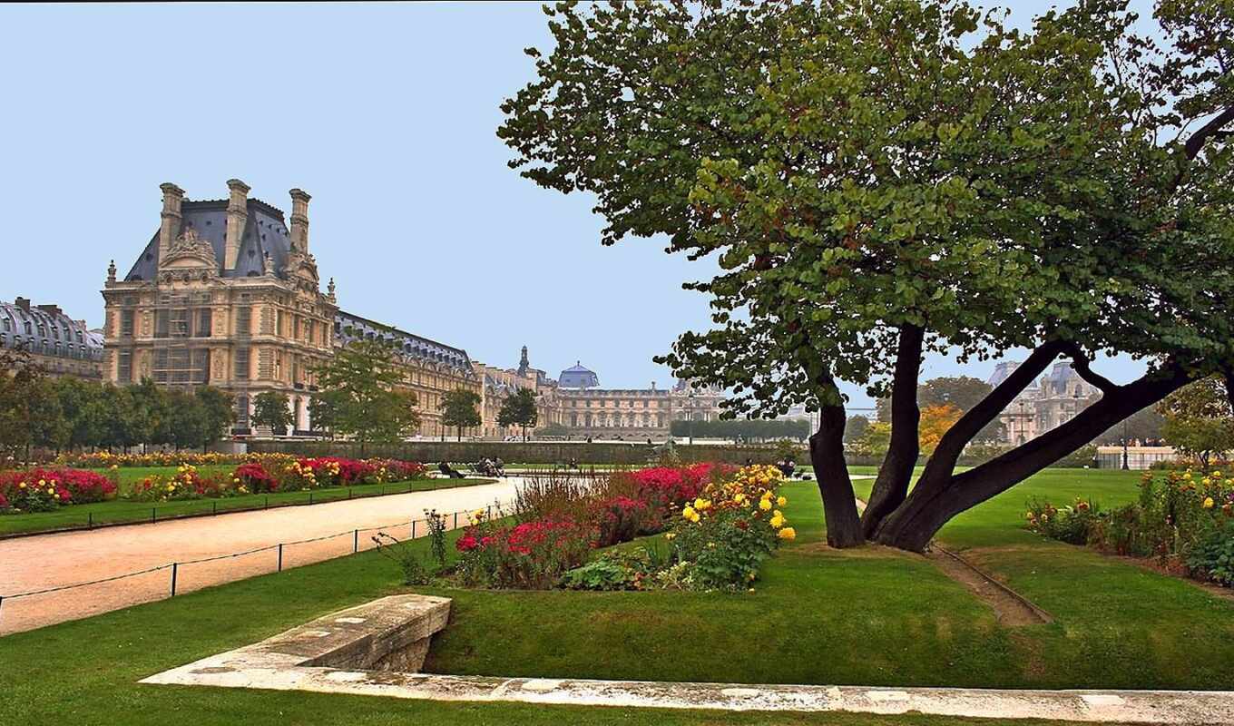 франция, париж, bild, garden, louvre, иммагия, giardino, tuilerie, tuilr