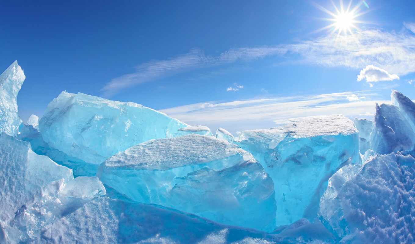 ice, snow, winter, Baikal, because