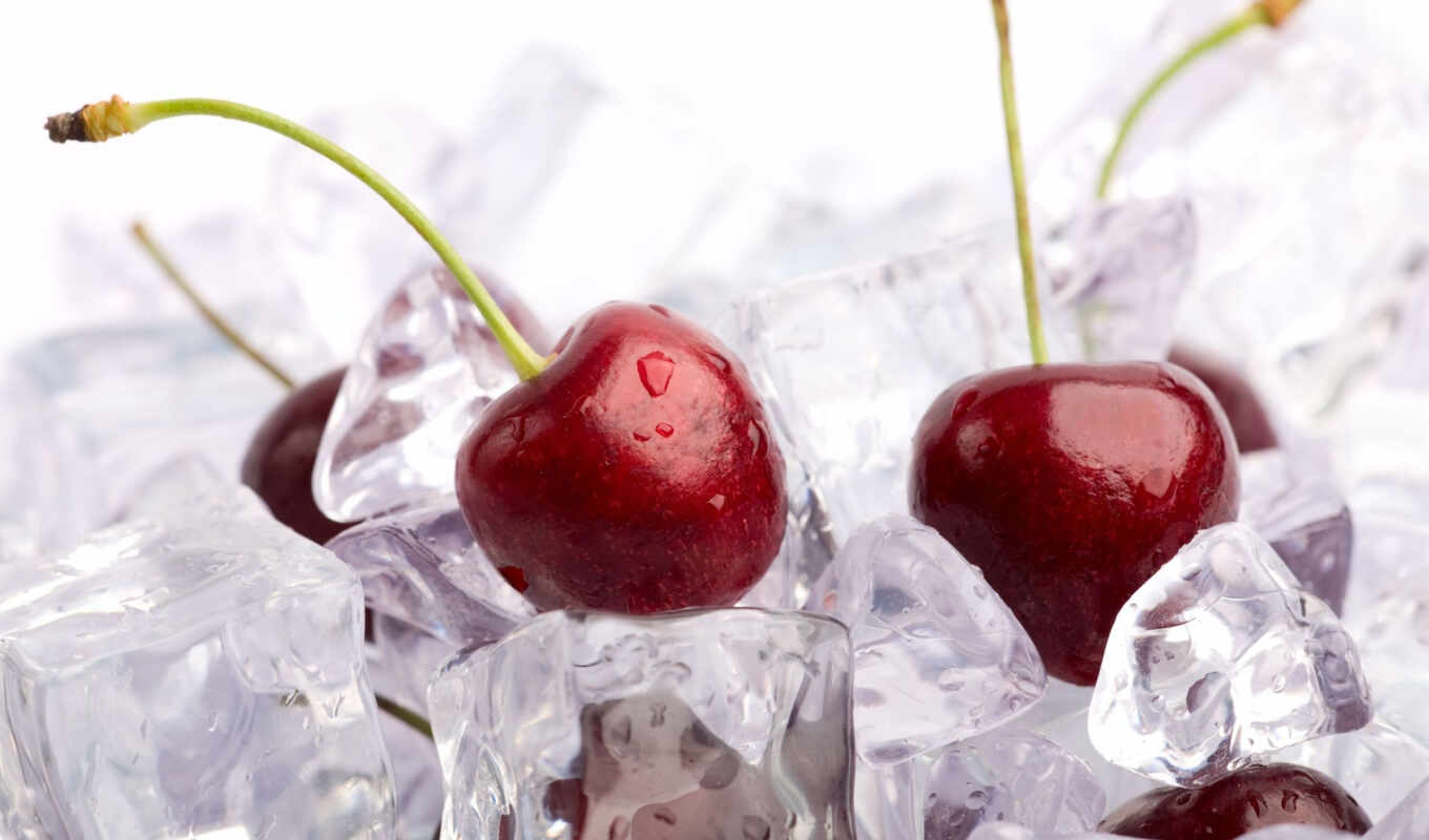 meal, ice, cubes, cherry, ice, ice, fruits