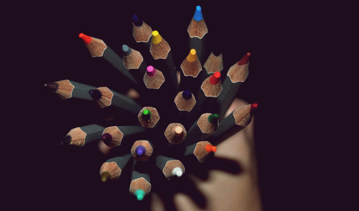 pencils, multicolored, different, olicions, cranda