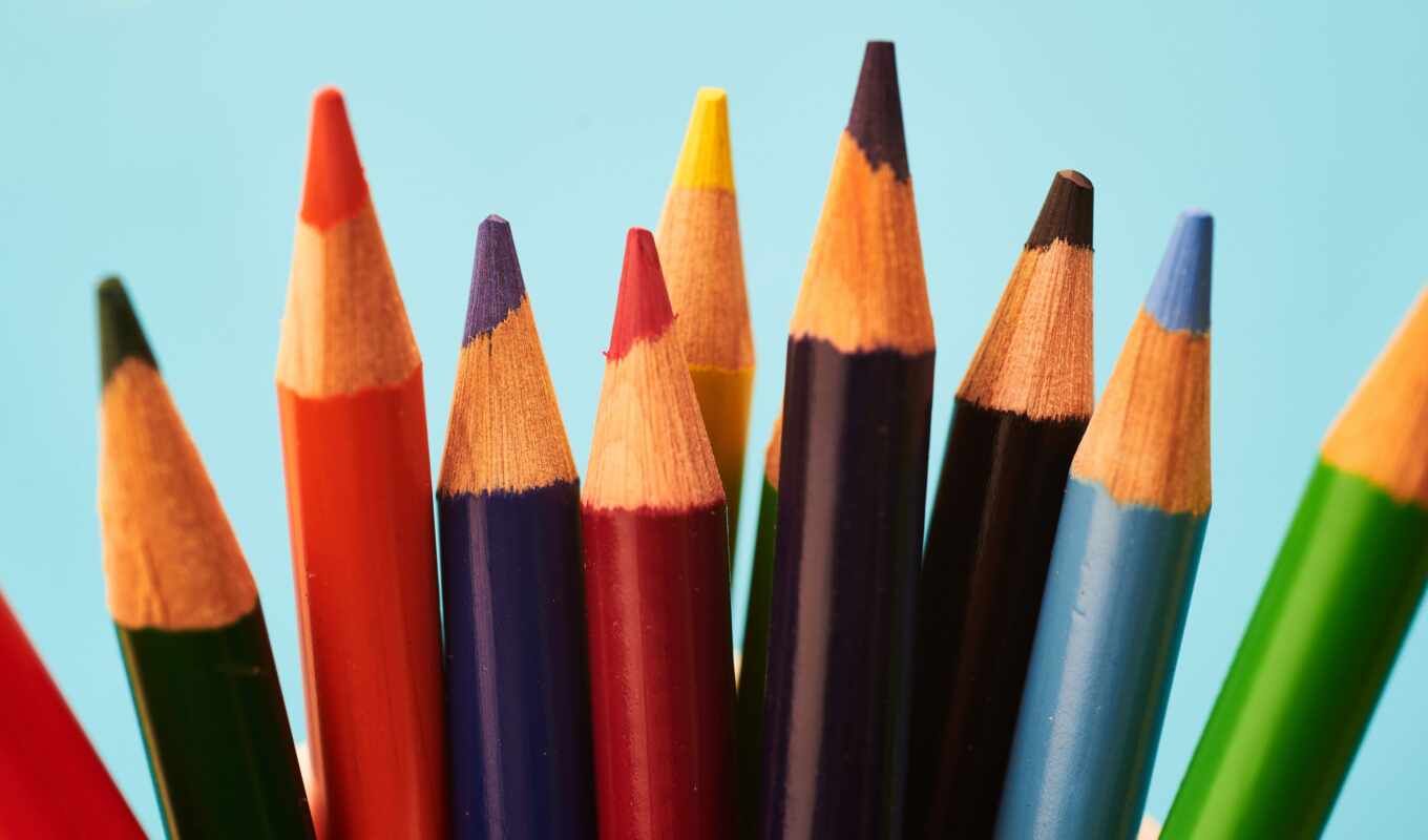 color, multicolor, pencil, stationery