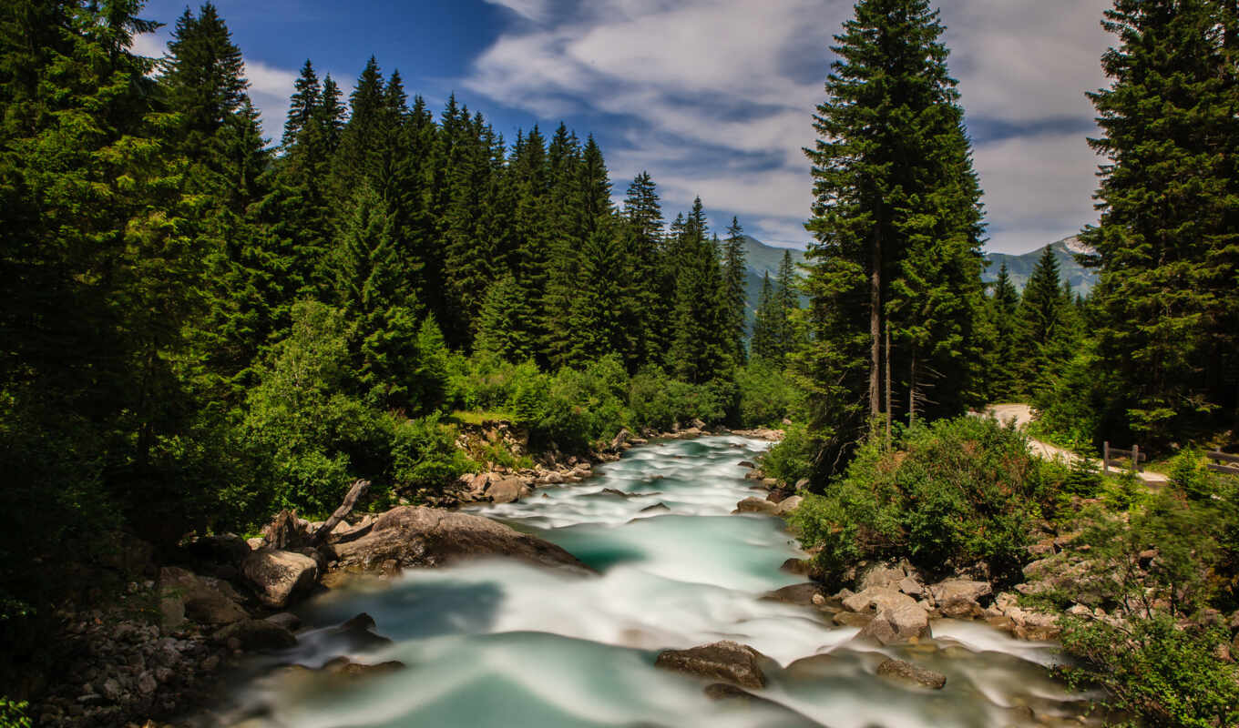 Photo, city, planets, nature, river, different, the alps, publish, crystal