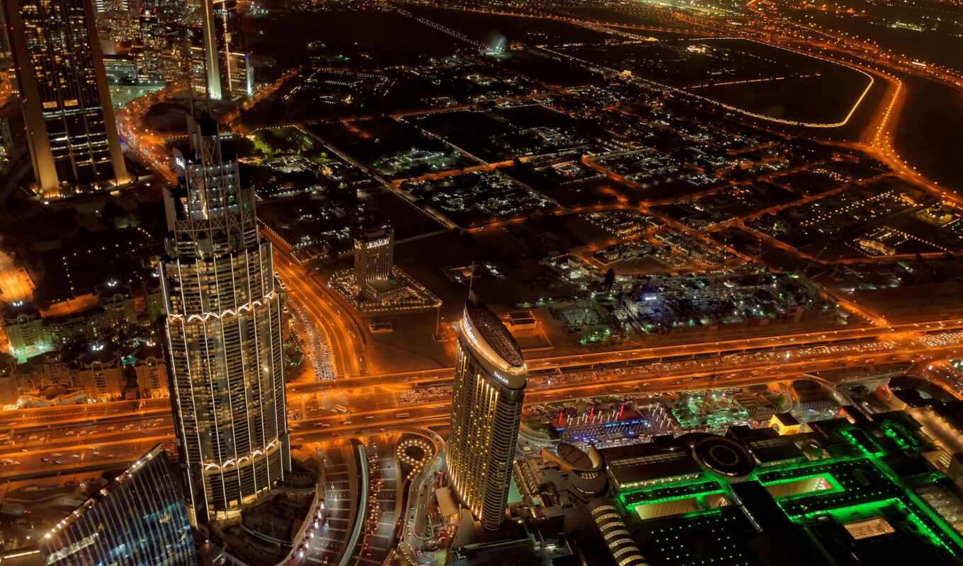 мужчина, сделать, город, ночь, cityscape, арабский, небоскрёб, dubai, khalifa, unite, emirat