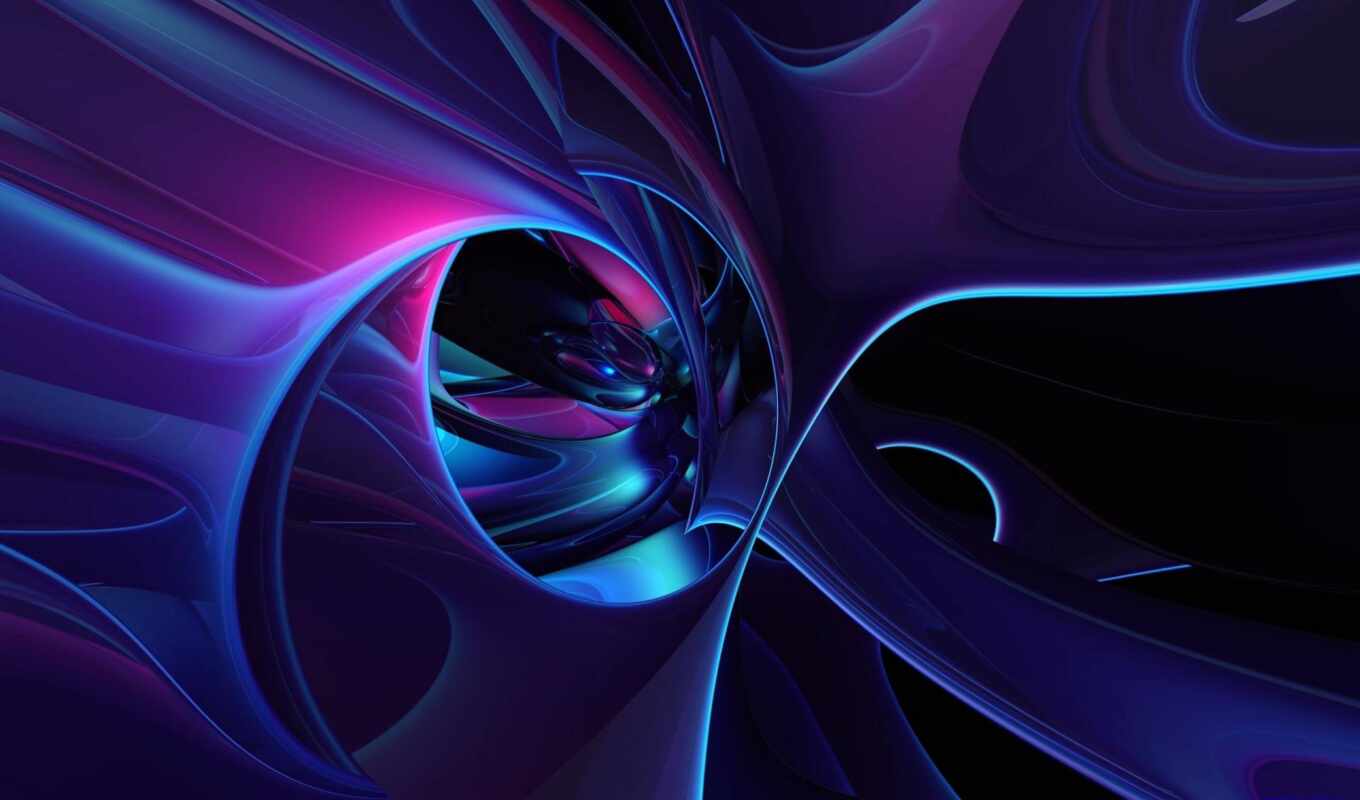 blue, background, a laptop, abstraction, light, purple, neon, contrast ratio, electrician, purpura