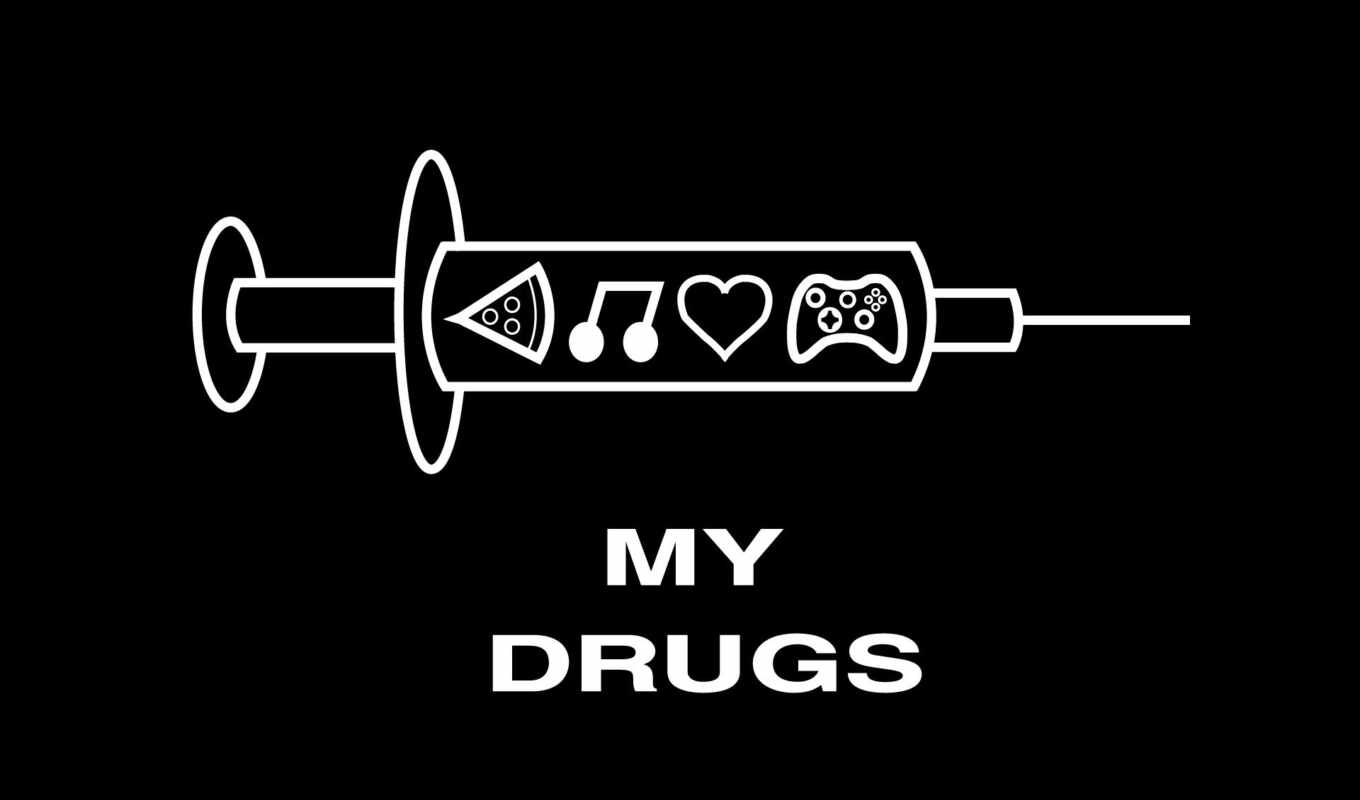 meal, music, picture, love, heart, pizza, syringe, xbox, drugs