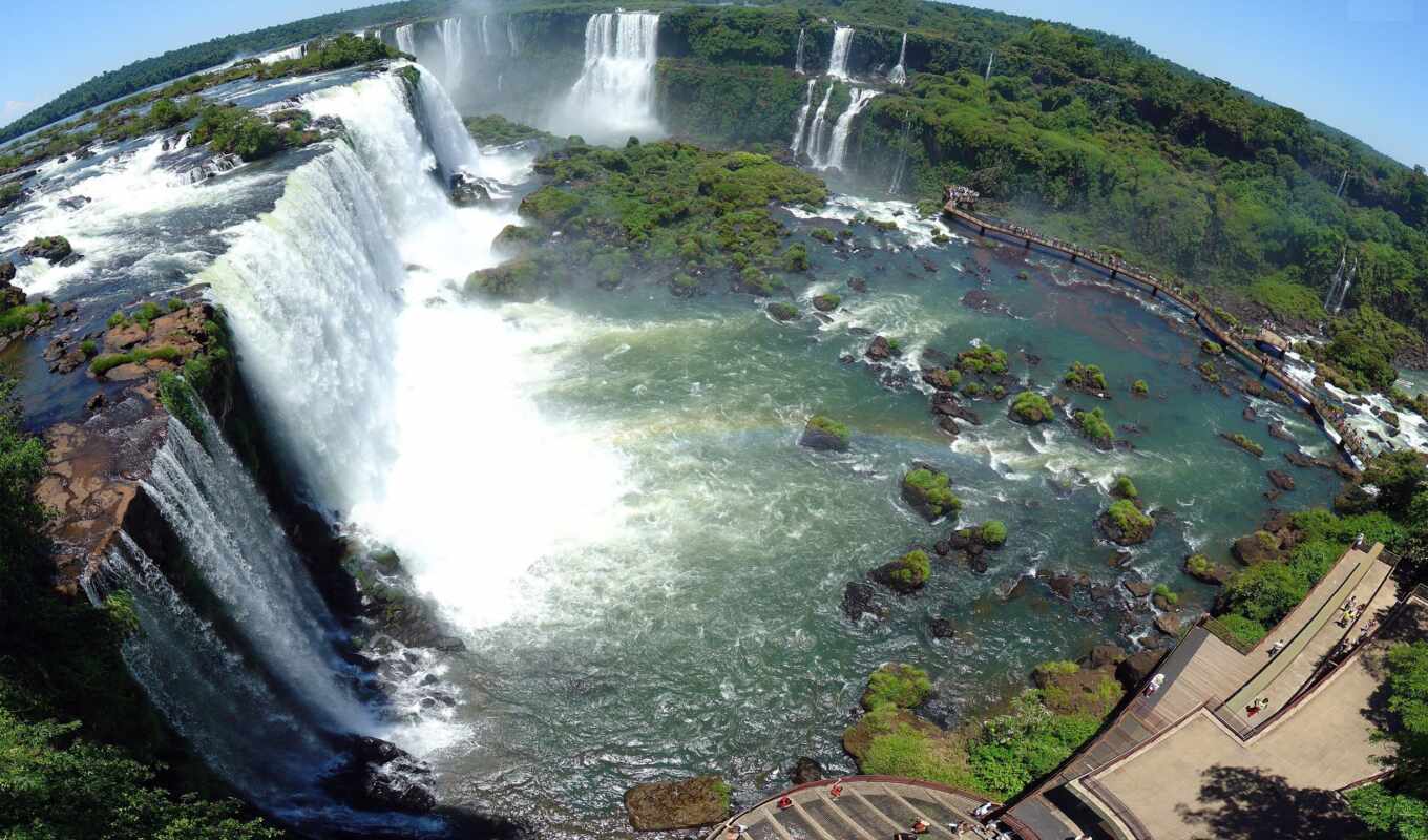 водопад, brazilian, iguasti, sudadyi, боливар