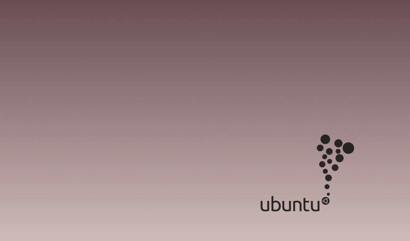 ubuntu, круги, градиент, лого, бежевый