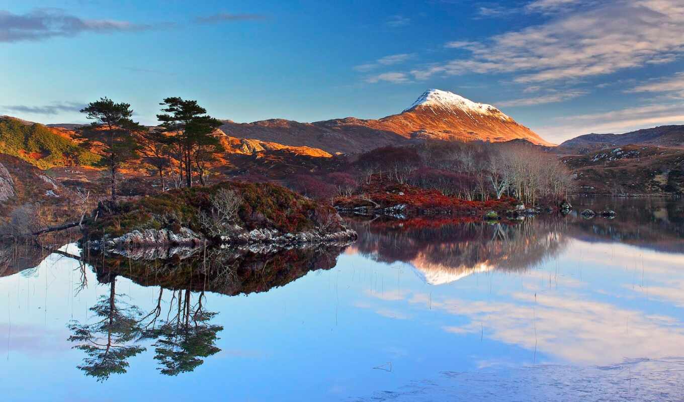 озеро, desktop, best, fondos, гора, images, шотландия