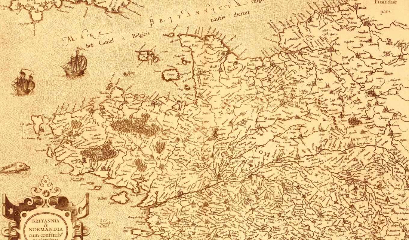 map, normandy