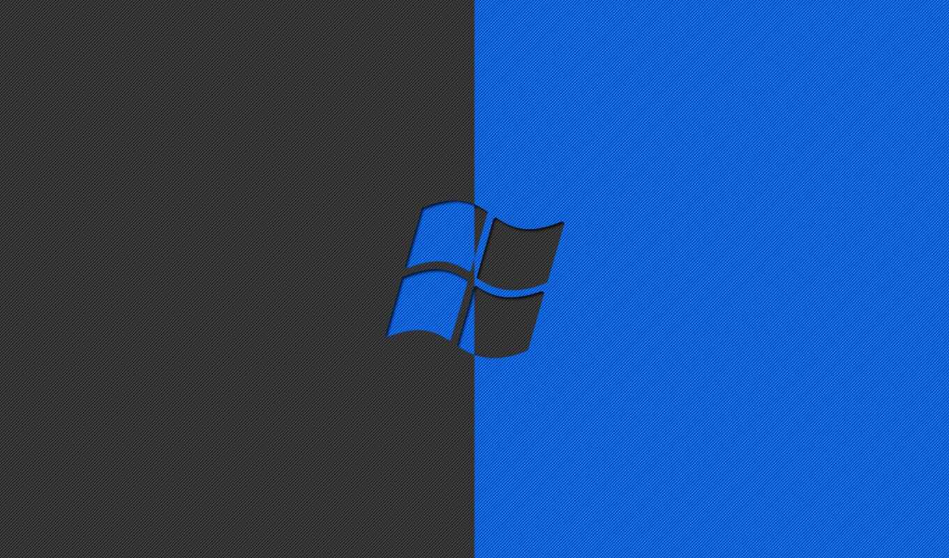 windows, голубой, лого