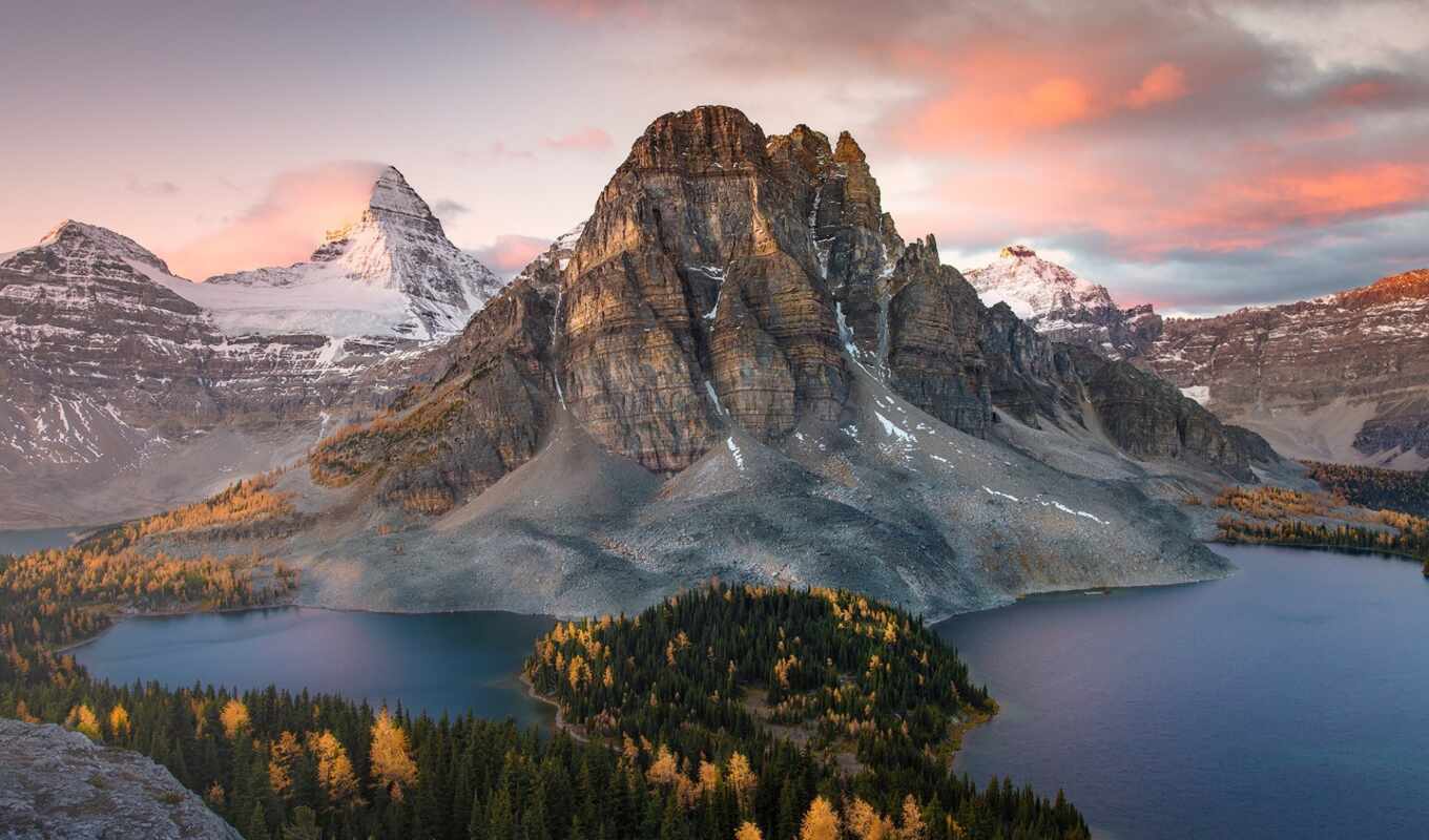 озеро, картинка, канада, park, provincial, assiniboine, mount, columbia, евгений