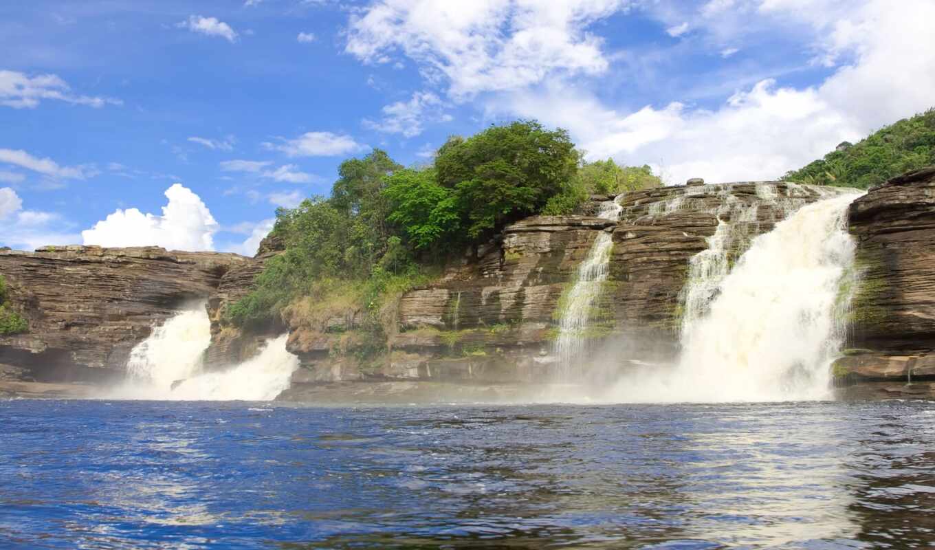 nature, photos, images, stock, park, waterfall, national, Venezuela, canaima, national park