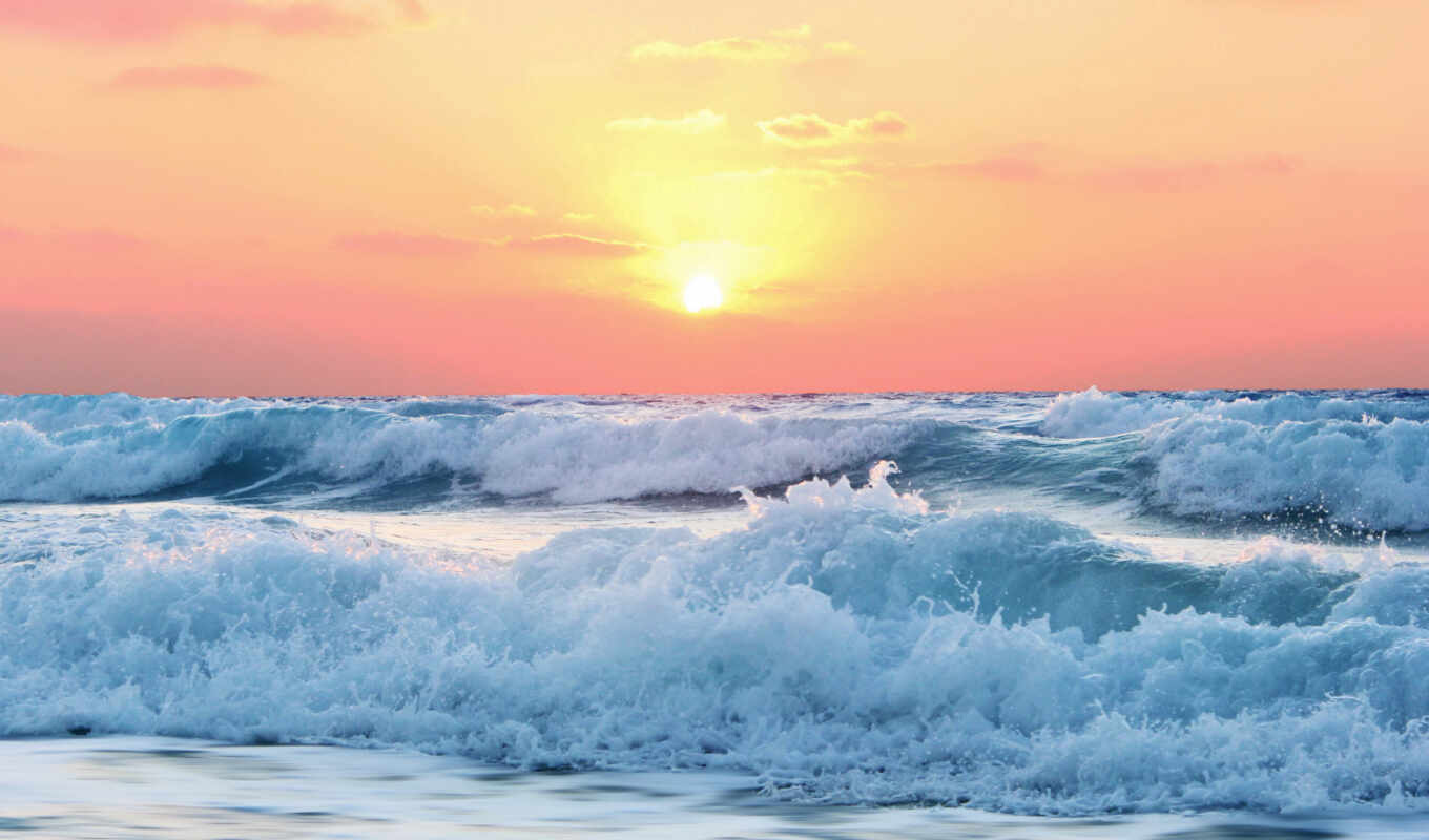 ocean, sunrise