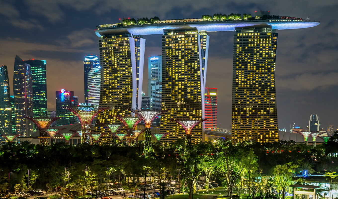 landscapes-, city, sand, garden, gardens, bay, singapore