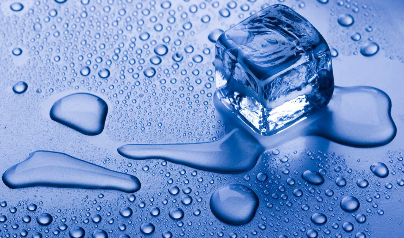 blue, cube, ice, water, beautiful, free, ice