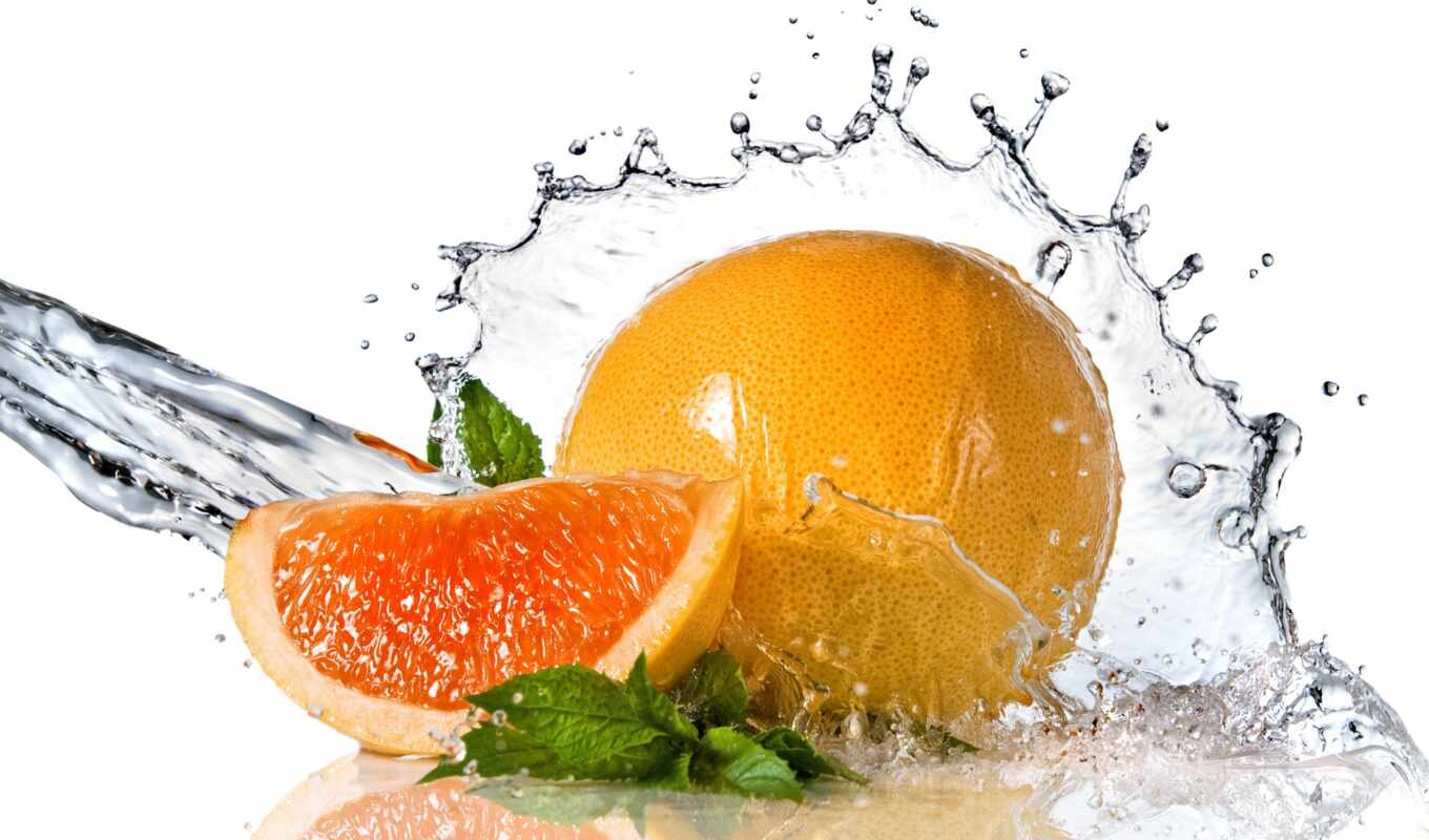 water, lemon, orange, smell, waters, fruits