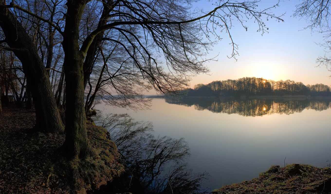 lake, beautiful, forest, landscape, free, trees, kartiniki