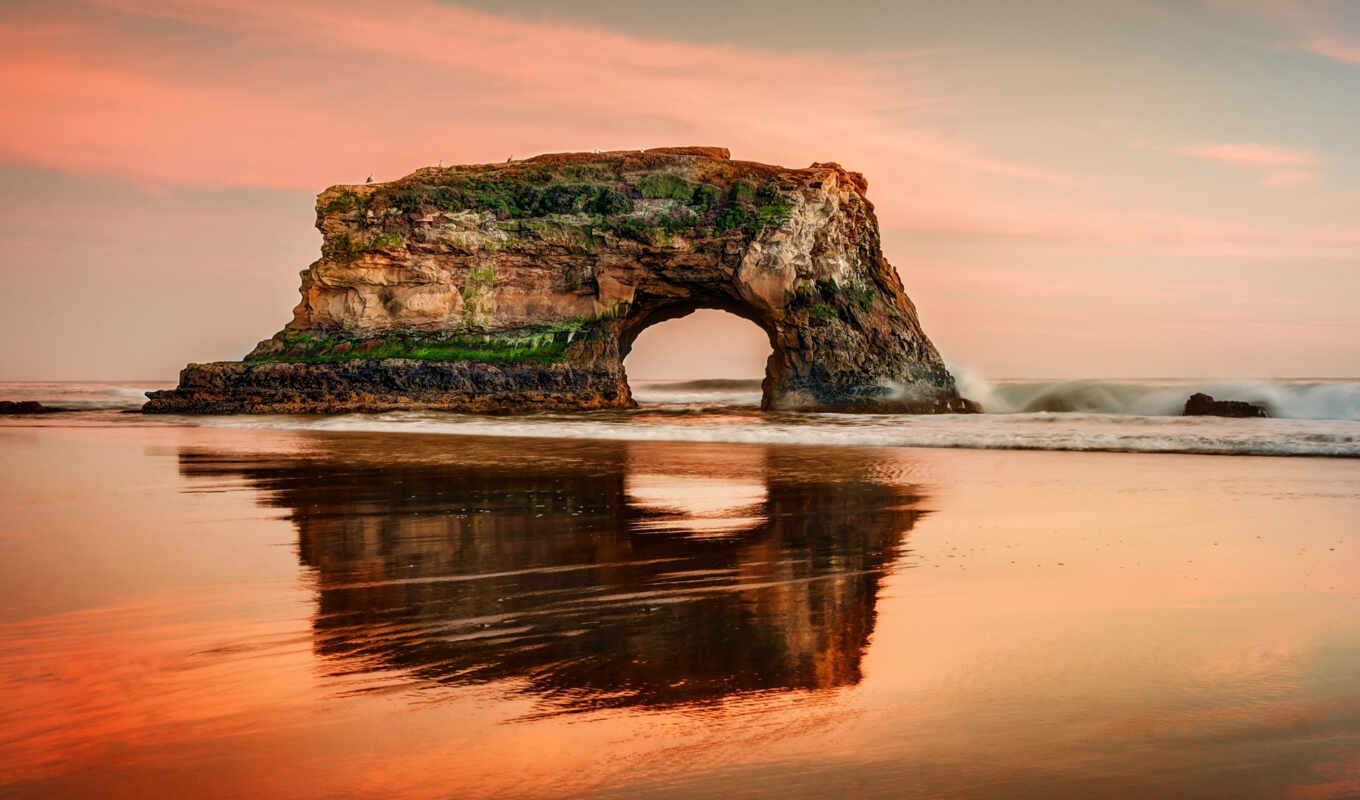 nature, beach, bridges, california, santa, natural, state, photographs