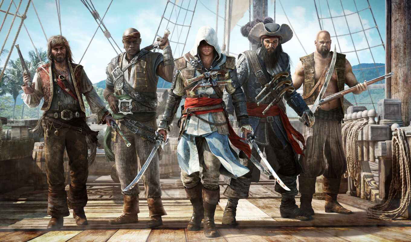 black, white, game, creed, assassin, прохождение, ubisoft, кит, пиратский, флаг